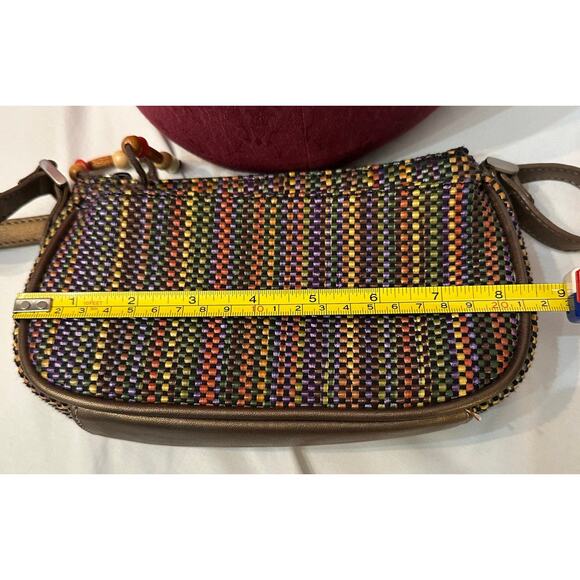 Liz Claiborne Woven Tapestry Shoulder Bag, Vintage Nostalgic Y2K Style - Picture 6 of 9